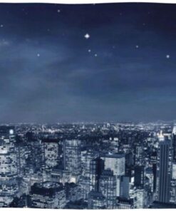 PEIXEN Moon Light New York City Handtücher, weiche Gesichtstücher, sehr saugfähige Waschlappen für Badezimmer und Gästezimmer, 69,8 x 40,6 cm