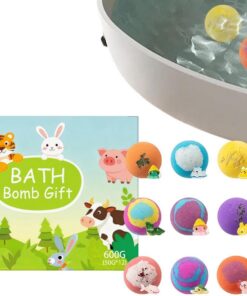 Badeball für Kinder 12 Stück Entspannungsbad | Badekugeln mit Spielzeug für Zuhause, Badewanne, Reise, Hotel, Kinder, , Mädchen, Spa