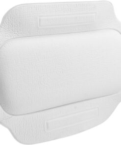 OUNONA Badewannenkissen für Kopf und Nackenstütze mit Saugnapf in Weiß Rutschfestes PVC Schaumstoff Kissen für Spa und Housewarmings