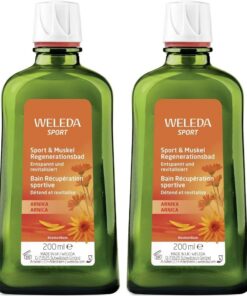 WELEDA Bio Sport & Muskel Bad vegan - Naturkosmetik Badezusatz mit ätherischen Ölen entspannt & regeneriert beanspruchte Muskeln nach dem Sport - Bad Essenz mit Rosmarin & Lavendel Duft (1x 200ml)