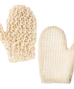 Abaodam 2 Stück Wiederverwendbare Peelinghandschuhe aus Reinem Sisal für Sanfte Hautreinigung und Massage Weiche Badehandschuhe zum Baden und Duschen für Erwachsene