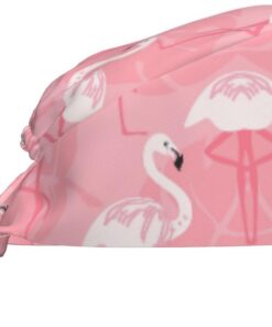 Sommer-Flamingo-Palmenblätter, Mehrzweck-Reinigungskappe, verstellbar, atmungsaktiv, für Spa, Fitness, Chef, Zuhause, den täglichen Gebrauch