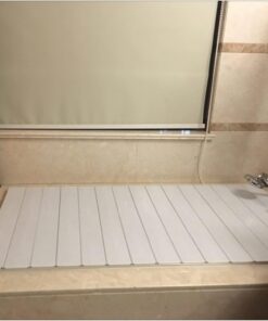 Badewannenbretter Klappbare Badewannenabdeckung, Staubdichtes Und Wasserdichtes Badewannenisolierbrett, PVC-Rollladen-Badewannenabdeckung, Sie Wird Für Badewannen Mit Einer Breite Von 66cm/70cm/75cm/8