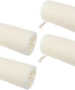 OUNONA 4stücke Natürlicher Luffaschwamm Für Dusche Und Körperpeeling Luffa-schwamm Als Badetuch Und Waschlappen Für Sanfte Hautreinigung Für Damen Und Herren