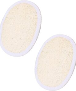 OUNONA Natürliche Luffa Pads Peeling Körperpeeling 2 Stück Mit Aufhängeschlaufe Sanftes Peeling Für Kinder Dusche Und Bad