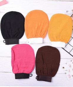 1pcs Dusche Bad Peeling-handschuh Peeling Tan Für Scrub Entfernen Abgestorbene Hautzellen Glove Zufällige Farbe