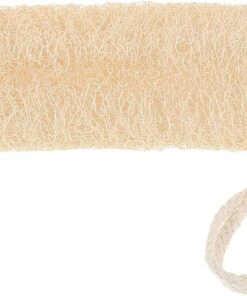 Natürlicher Luffa Rückenbürste für Dusche und Bad Tiefenreinigend und Hautschonend aus Beige Loofah Material für Empfindliche Haut von Damen und Herren