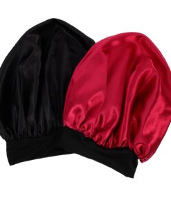 OUNONA 2stücke Satin-haarpflegehaube zum Schlafen Duschhaube für Damen Haarhaube aus Satin für Haarpflege Schutz der Haare über Nacht
