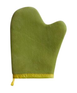 =Self Tanner Mitt Applicator, Reusable Self Tanner Glove, Instant Glove for Wide Coverage, Precise Blending for Face and Body, Gradual Apply, 8.27x6.69 inches, Green, 1 Piece