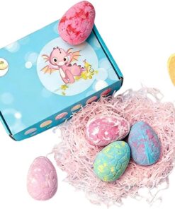 Badebälle für Kinder | Handgemacht mit pflegender Wirkung und Dinosaurier-Überraschung - Duschspaß-Tabs - Für Kleinkind, Mädchen, Kinder, Jugendliche, Erwachsene, Frauen, Männer, Hotel, Badezimmer, Sp