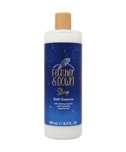 Feather & Down Bade-Essenz Sweet Dream (500ml) – mit beruhigenden ätherischen Ölen aus Lavendel und Kamille. Trägt zur Vorbereitung auf eine erholsame Nachtruhe bei.