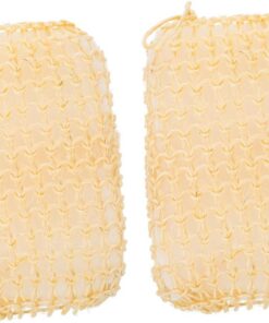 STOBAZA 2 Stück Sisalschwämme mit Umhängeband für Körperpeeling Natürlicher Sisal Massagehandschuh Praktisch und Sanft für Anwendung zu Hause