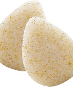 VALICLUD 2 Stück Konjak Gesichtsreinigungsschwämme mit Peeling Make Up Entferner Pads Waschbar Reisefreundlich für Unterwegs