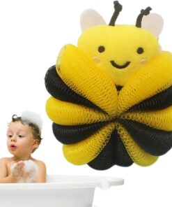 Badschwamm Loofah, Schwammkörperpeeling Body Scrubber Biene Form | Cartoon Gentle Duschball Loofah Lieferungen für Duschbad
