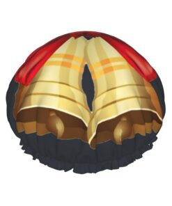 Badekappe mit Weihnachtsglocken für langes Haar und kurzes Haar, waschbar, elastisches Band, Badehaarmut für langes Haar, Zopf