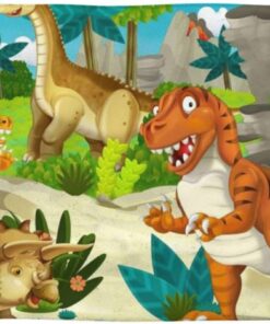 Jurassic Period Dinosaurier-Handtücher, weiche Gesichtstücher, sehr saugfähige Waschlappen für Badezimmer und Gästezimmer, 69,8 x 40,6 cm