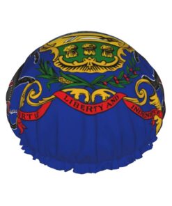 Pennsylvania State Flag Print Haarabdeckung für Dusche, Frauen verstellbare Haarkappe, stilvoll, groß, wasserdicht, Duschhaube