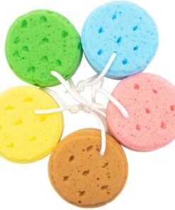 5 Stück Duschschwamm, Bade-massageschwämme, Waben-Peeling, Körperreinigung, Duschball, Schrubber Für Damen Und Herren