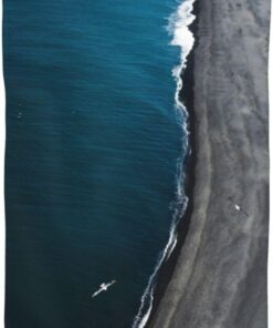 BAFAFA Aerial Ocean Bedruckte Gesichtswaschlappen Schnell Trocknende Waschlappen Weiche Fingerspitzentücher Saugfähige Gesicht Waschlappen Weiche Make-up-Entferner Tücher