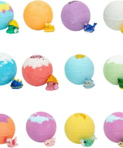 Badeball für Mädchen | Bunte Badebombe mit Spielzeug Überraschung - Badespaß Set für die Badewanne,Badewanne Familienzeit Garten Pool Zuhause Spielzeit Schwimmen