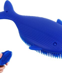 OUNONA Silikon-luffaschwamm für Dusche und Fußpeeling Wiederverwendbare Silikon-duschbürste mit Peeling Körper Gesicht und Haare