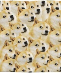 PEIXEN Mr Doge Meme Handtücher, weiche Gesichtstücher, sehr saugfähige Waschlappen für Badezimmer und Gästezimmer, 69,8 x 40,6 cm