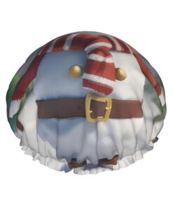 Duschhaube mit Weihnachtsmann-Motiv, Schneemann und Baum, wiederverwendbar, wasserdicht, schnell trocknende Badekappe