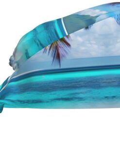 Tahiti Strand-Reinigungskappe, atmungsaktiv, verstellbar, für den Mehrzweckgebrauch in Chef, Spa, Fitness und Zuhause