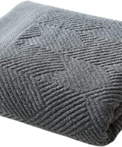 70 X 140 cm Baumwoll Badetuch Einfarbig Gewellt Gestreift Saugfähiger Badezimmer Waschlappen