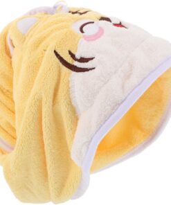 Healvian Damen Haartrockenwickel Aus Korallenvlies Super Saugfähig Und Schnelltrocknend Kopftuch Für Nasses Haar Bade Und Reiseaccessoire Cartoon-tiger-motiv
