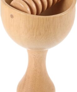 STOBAZA Holz massagecup mit Ergonomischem Design Leichtes Tragbares Massageroller tool für Rücken und Nacken Multifunktionales Holz massagegerät zur Muskelentspannung und