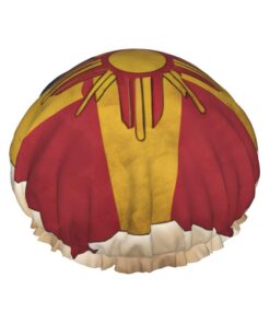 Duschhaube, Motiv: New Mexiko, einfache Flagge, Kartendruck, weich gefüttert, doppellagig, waschbar, breites Gummiband, Haar-Duschhaube für Badewanne