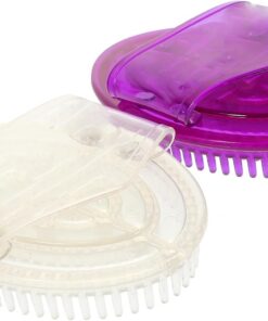OUNONA Tragbare Badebürste 2 Stück aus Pvc Bademassagebürste zur Stimulation der Kopfhautdurchblutung Verhindert Nagelschäden Multifunktionale Körpermassage und Waschbürste für Sanfte