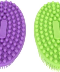 VALICLUD 2 Stück-pack Silikon Duschbürste für Babys mit Robustem Multifunktionalem Design Einfache Reinigung und Kopfhautmassage für Sanfte Pflege im Bad