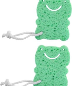 VALICLUD 2 Stück Natürliche Badeschwämme für Junge Mädchen Tierformen Schnell Trocknend für Babybadewanne Sanfte für Strahlende Haut