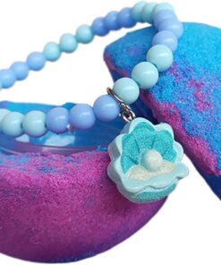 Badekugel für die – parfümiertes Reinigungsmittel schnell löslich | Armband inklusive Salzkugel | für und Mädchen, Jugendliche, Geburtstag, Haus, Reisen, Badezimmer, Schlafsaal