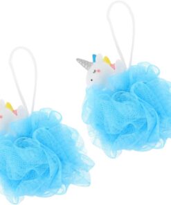 Healvian 4 Stück Einhorn-Badeball Peeling-Badeschwamm Badeschwamm kinder kindergesundheit kinder badekugeln Babywanne Allzweckreiniger für Kinder Cartoon-Badeball Mehrzweck Puffs