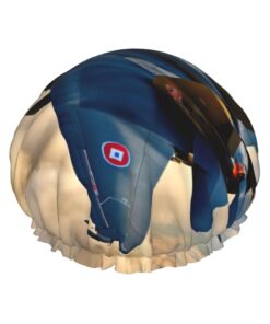 Aircraft Fighter Jets Print Shower Essentials Bonnet For Women, Large Washable Elastic Band Bath Hair Wrap Shower Cap
