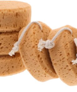 VALICLUD 6 Stück Teiliges Dusch-badeschwamm- Weicher Bienenwabenförmiger Körperpeeling-schwamm mit Praktischem Aufhängeband Sanfte und Gründliche Hautexfoliation Langlebig und Formbeständig