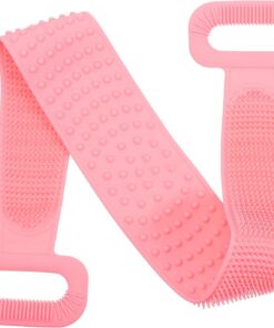 Langes Silikon Peeling Duschhandtuch Rückenbürste mit Massageeffekt 70cm Badezubehör für Gründliche Hautreinigung und Rückenmassage