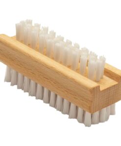 Nagelbürste Für Die Fingernagelreinigung Rutschfester Griff-Nagelreiniger | Holz-Nagelschrubberbürste Naturborsten Maniküre Schrubber Werkzeug Doppelseitig für Reise, Zuhause, Salon, Kinder, Männe
