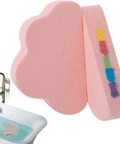 Schäumende Badebombe, Mineralsalz-Reinigungskugel, Brausetablette mit weichen Blasen, Aromatherapie-Badebad-Set, Wellness-Relax-Würfel-Design, Selbstpflege für Zuhause und Hotel