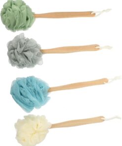 OUNONA 4stücke Duschbürste mit Langem Nylongriff Rückenbürste für Hautpeeling Badaccessoires Badebürste zum Reinigen Des Rückens Duschrückenbürste für Tägliche Körperhygiene