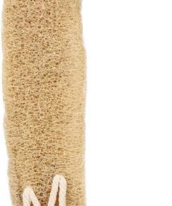 VALICLUD Peeling Luffa Rückenschrubber Lang Mit Baumwollwaschgurt Naturfaser Beige Doppelseitig Für Körperreinigung Und Rückenpflege Energieeffizient