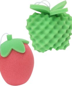 STOBAZA 2 Stück Kinder Badeschwämme aus Schwamm mit Cartoon Motiven Massage und Peelingfunktion für Empfindliche Haut von Kindern zum Baden und Reinigen
