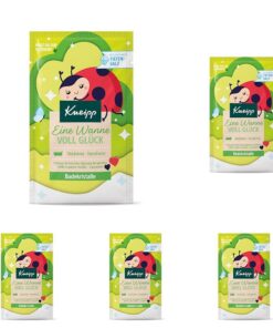 Kneipp Badekristalle Eine Wanne voll Glück - Mit natürlichen Extrakten aus Sternfrucht und Glücksklee - Fruchtig-frischer Duft für deinen Glücksmoment - Mit hohem Anteil Luisenhaller Tiefensalz - 60g
