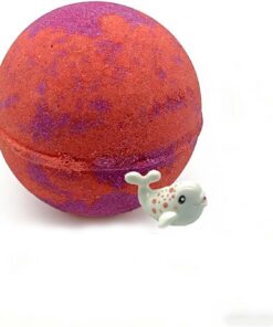 Badebomben für Kinder mit Überraschungspuppe, Explosion Oceans Badeball, Meerestier-Spielzeug Versteckt, Angenehme Duftnoten, Haut mit Feuchtigkeit versorgen (F)