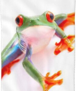 BAFAFA Red Eyed Monkey Tree Frog Printed Face Wash Cloths Fast Drying Washcloth Soft Fingertip Towels Absorbent Face Washcloth Soft Makeup Remover Cloths