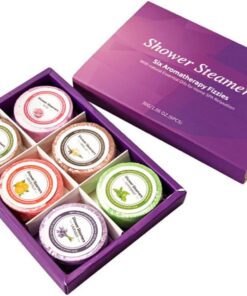 ibasenice Aromatherapie Tabletten aus Meersalz 6 Stück Badesalz mit Ätherischen Ölen für Zuhause und Hotel Anwendung Weichmachend und Einfach zu Tragen Zufälliger Stil