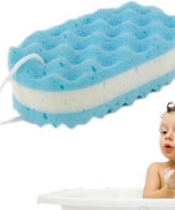 Weiches Badetuch, ergonomischer sanfter Körperschwamm Schaumreibung | weiches Badetuch mit Wellenstruktur-Design für und